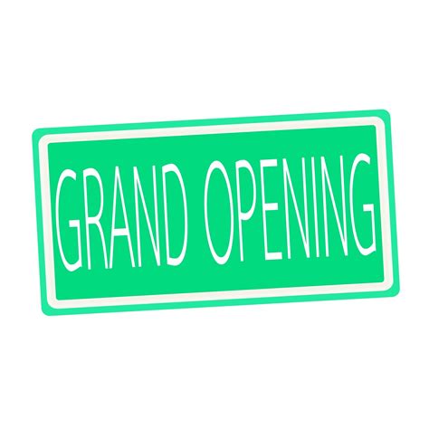 Grand Opening White Stamp Text On Green Free Stock Photo Public