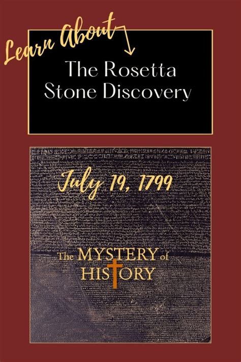 the rosetta stone discovery july 19 1799 mystery of history