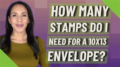 How Many Stamps Do I Need For A X Envelope Youtube