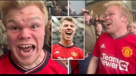 Sean Millis Went Wild In First Old Trafford Visit After Rasmus Hojlund