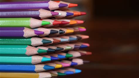 Wallpaper Colorful Color Hand Line Pencil Colored Pencils