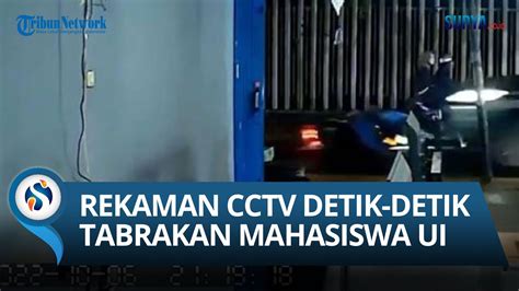 Beredar Rekaman Cctv Detik Detik Kecelakaan Mahasiswa Ui Hasya