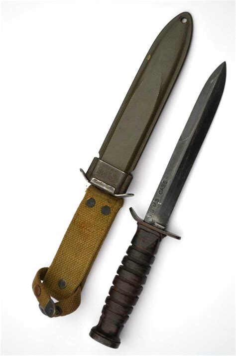 Wwii Case Us M3 Fighting Knife Blade Stamped Warpath