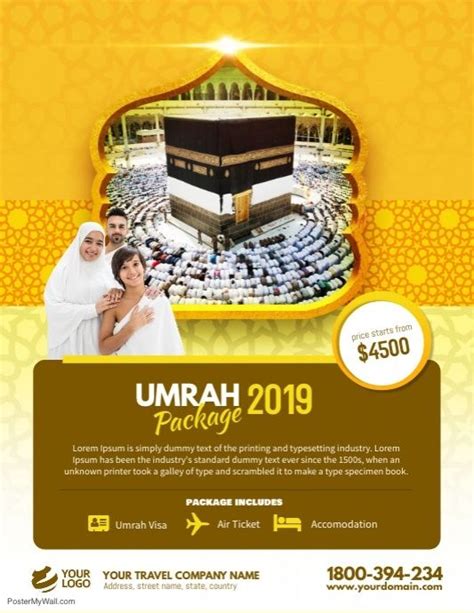 Hajj Umrah Package Flyer Poster Ads Creative Advertising Ideas