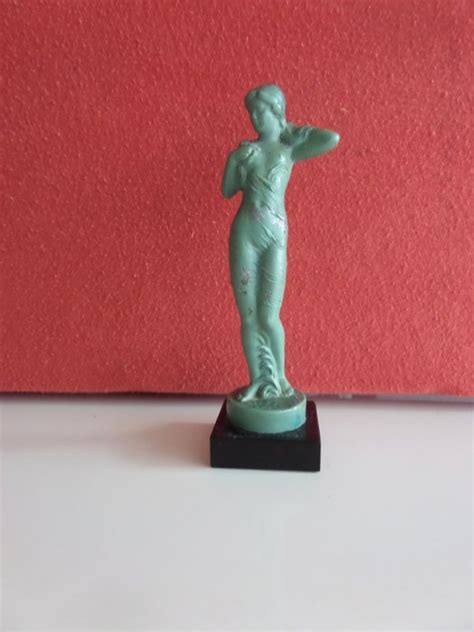 X Rivi Re Art Deco Statue Elegant Half Naked Standing Catawiki
