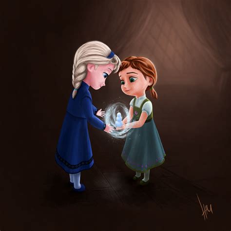 Young Elsa And Anna Frozen Fan Art 37605150 Fanpop