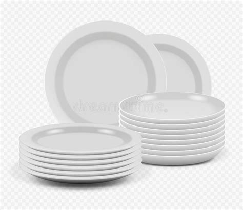 Stack Plates Stock Illustrations 1158 Stack Plates Stock