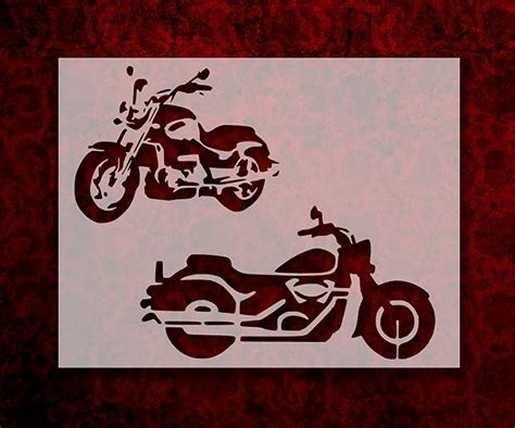 Motorcycle Motorcycles Bike Bikes 11 X 85 Inches Stencil