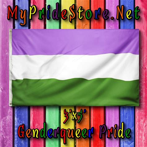 genderqueer flag lgbtq pride flag etsy