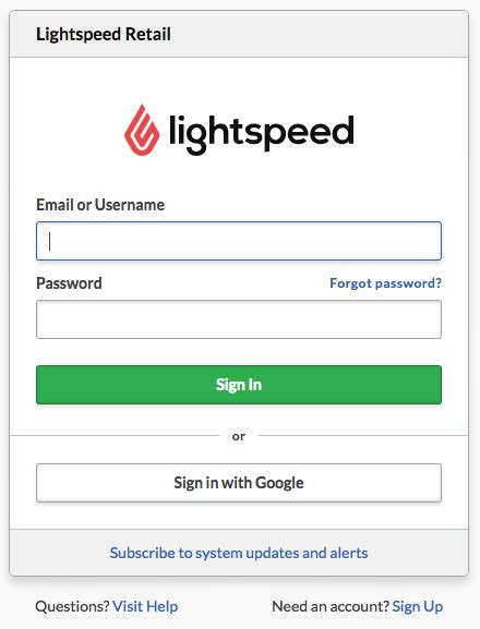 Settings Lightspeed Retail R Series