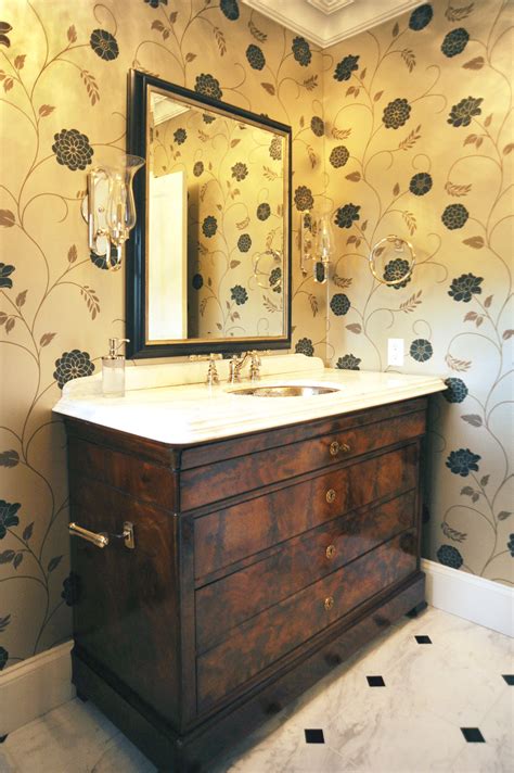 Bathroom Designed By Enviable Designs This Characterful Powder Room