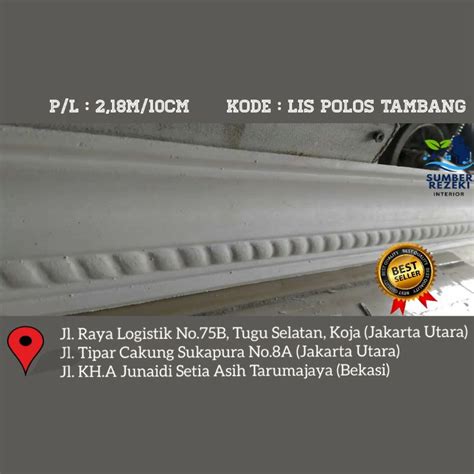 Jual Lis List Profil Gypsum Plafon Motif Polos Tambang Cm Shopee