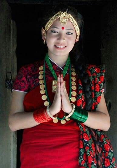 Nepali Girl In Authentic Dress Gurung Dress Beautiful People