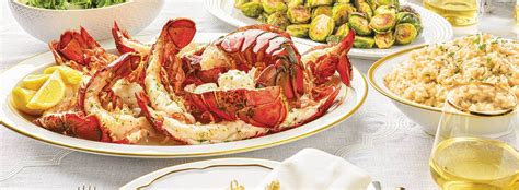 Baked lobster tail dinner menu is a sophisticated, yet cozy, special meal to serve your family or friends. Seafood Dinner Menu - Wegmans