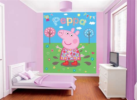 Home trending history get youtube premium. Child s Bedroom Walltastic Peppa Pig Muddy Puddles Wallpaper Mural | Peppa pig wallpaper, Pig ...