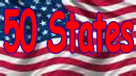Ever asked how many states are in america? 50 States Song (rhyming and in alphabetical order ...