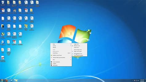 How To Hide Desktop Icons Windows 7 Youtube