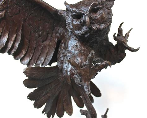Great Horned Owl From A Unique Collection Of Figurative Sculptures At