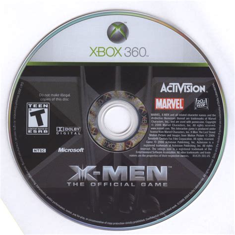 X Men The Official Game 2006 Xbox 360 Box Cover Art Mobygames