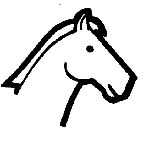 Horse Head Line Drawing Clipart Best