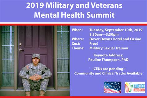 2019 Military And Veterans Mental Health Summit Mental Health