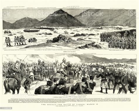 Mahdist War Battle Of Tamai Sudan 19th Century Stock Illustration