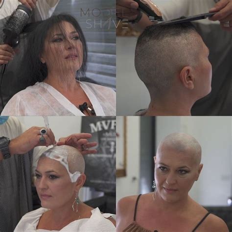 Modelshave Com On Instagram Woman Experiences Smooth Head Shaving At The Barbershop