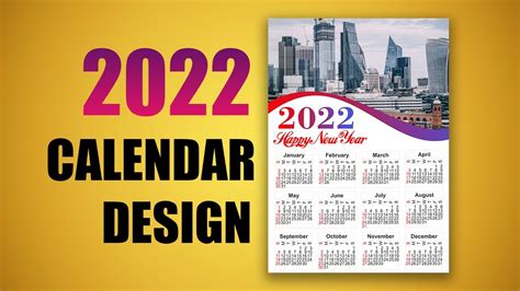 How To Create Calendar Design In Coreldraw Calendar Design 2022 Youtube