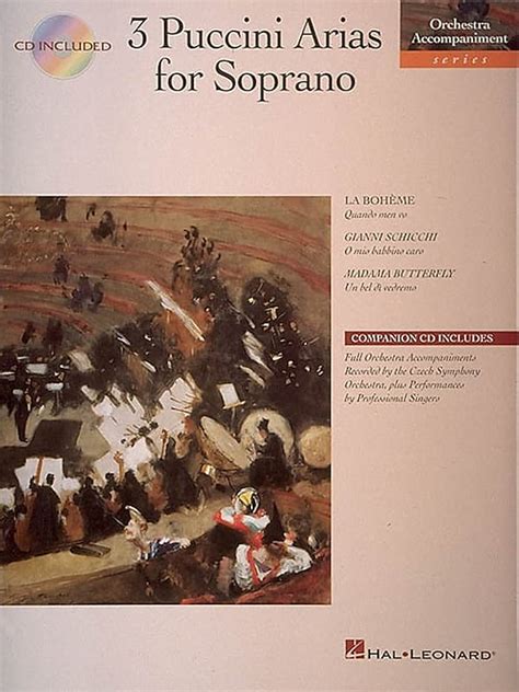 3 Puccini Arias For Soprano Orchestra Accompaniment Series Reverb
