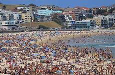 bondi beach sydney summer people sun crowds aap steven seen sydneysiders sizzle christmas