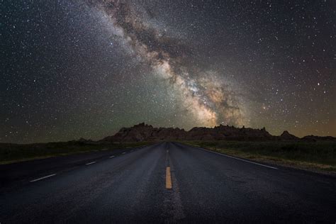 Road Leading To The Milky Way Galaxy Stock Photo Download Image Now