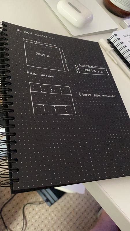 A5 Dot Grid Notebook With Dotted Black Pages Dotgrid