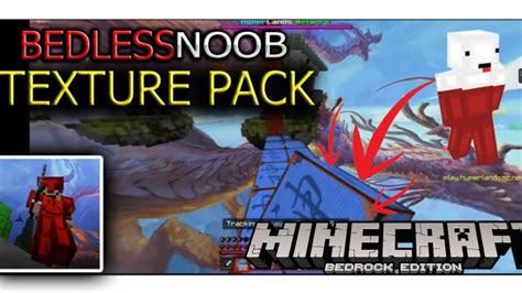 Using Bedless Noob Texture Pack In Minecraft Bedrock Bedwars 😍link Below Mcpe Youtube