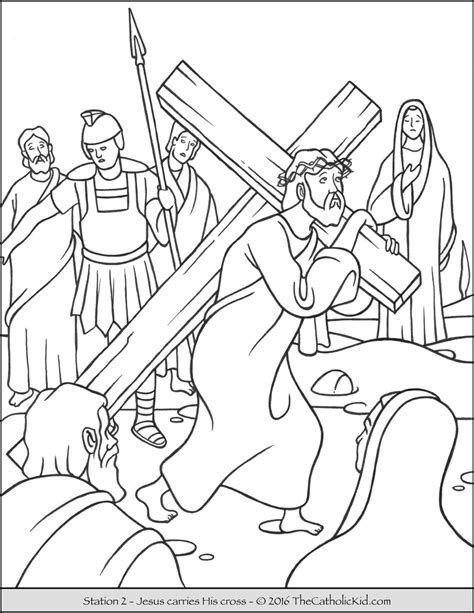 Jesus On Cross Coloring Page Coloring Home