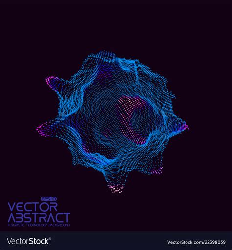 Abstract Sphere Particles Points Array Royalty Free Vector