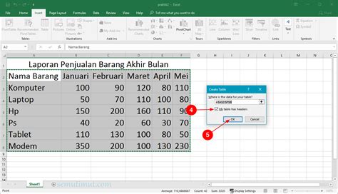 Cara Membuat Tabel Di Excel Dengan Cepat Dan Mudah Vrogue Co