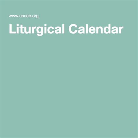 Pin On Liturgical Calendar Seasons Colors
