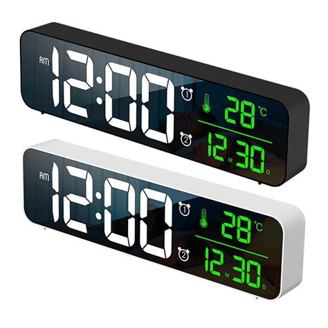 Actoyo Led Digital Alarm Clocks For Bedrooms Bedside With Snooze