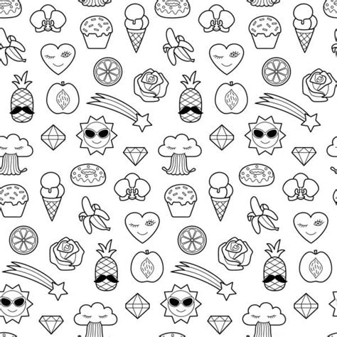 Aesthetic Sticker Coloring Pages