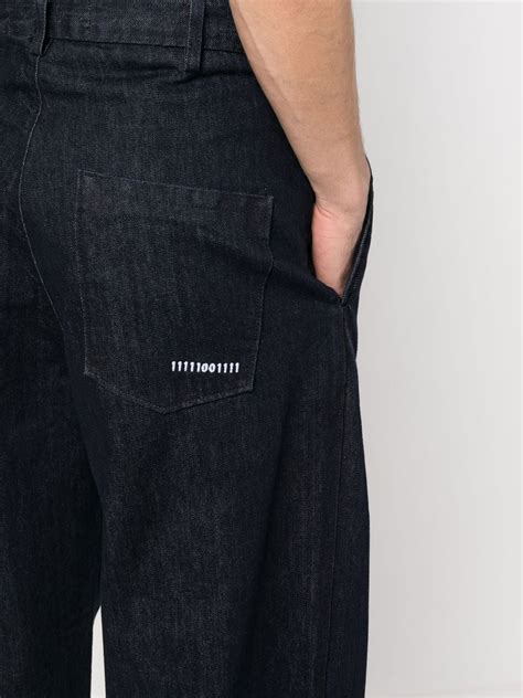 Société Anonyme Logo Print Wide Leg Jeans Farfetch