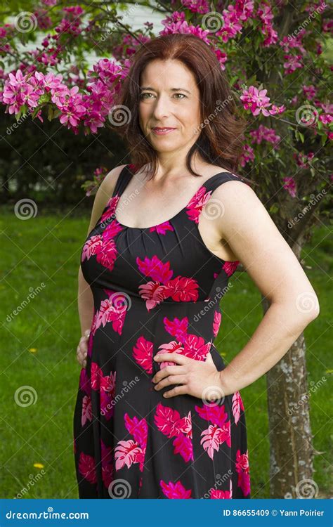 Woman In Her Forties Stock Image Image Of Summer Happy 86655409