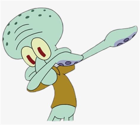 Vector Library Download Squidward Dance Dab Dank Funny Dabbing Squidward Png Image