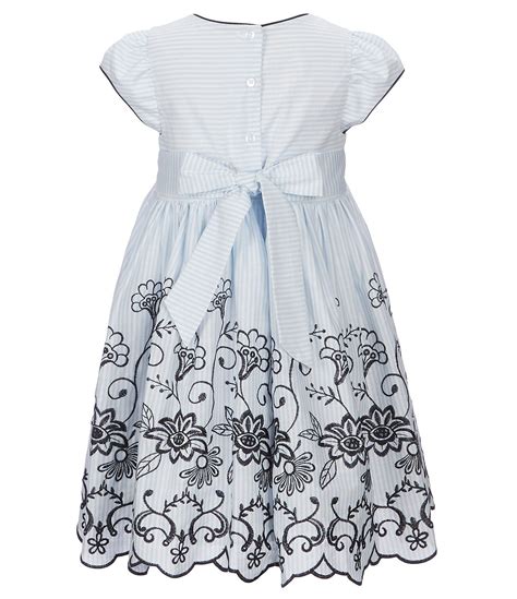 Laura Ashley Little Girls 2t 6x Cap Sleeve Embroidered Dress Dillard