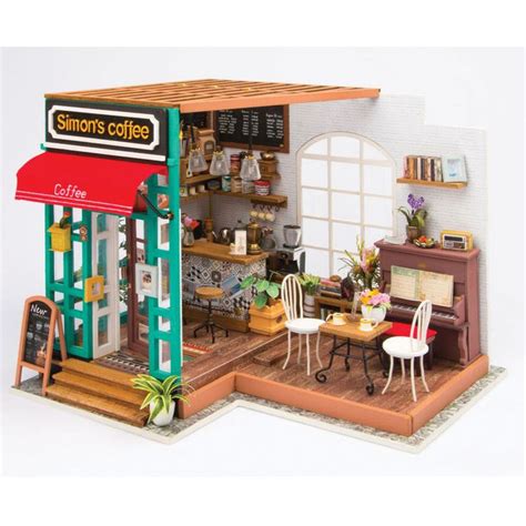 Diy Miniature Coffee Shop Kit Diy Crafts How To Make Diy Dollhouse