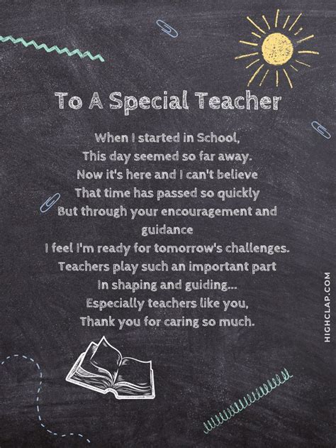 Teachers Day Poems For Special Teachers Message For Teacher Teacher
