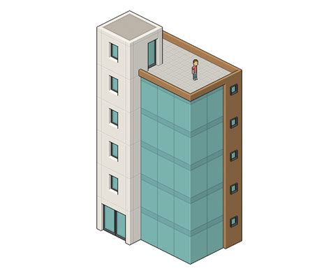 Create An Isometric Pixel Art Office Building In Adobe Photoshop