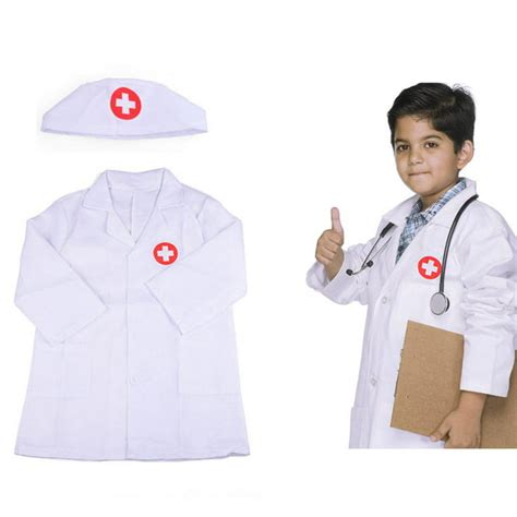 Children Nurse Doctor Role Play Costume Dress Up Cosplay For Career