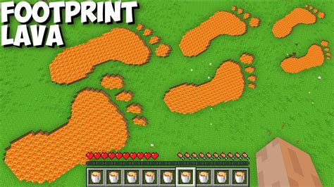 I Found Most Secret Biggest Lava Footprint In Minecraft Where Do Lead
