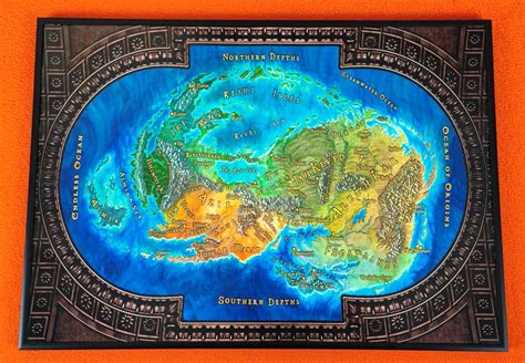 A High Quality Map Of Roshar World From The Stormlight Archive Etsy
