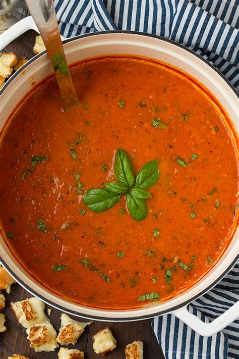 Roasted Tomato Basil Soup Cooking Classy